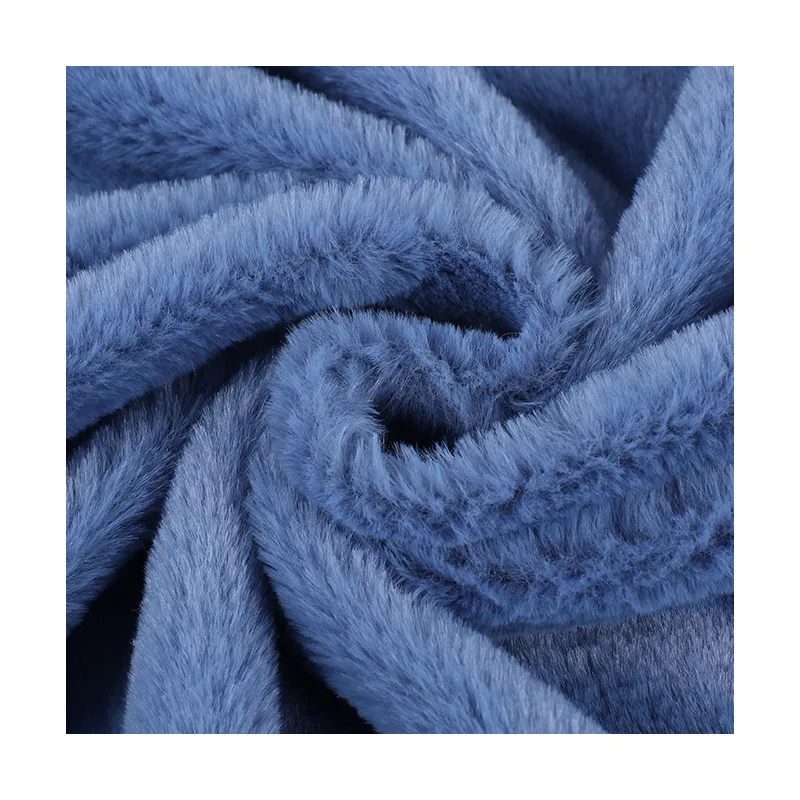 Оптовая продажа с фабрики 100% полиэстер кролик искусственный мех плюшевая бархатная ткань из флиса