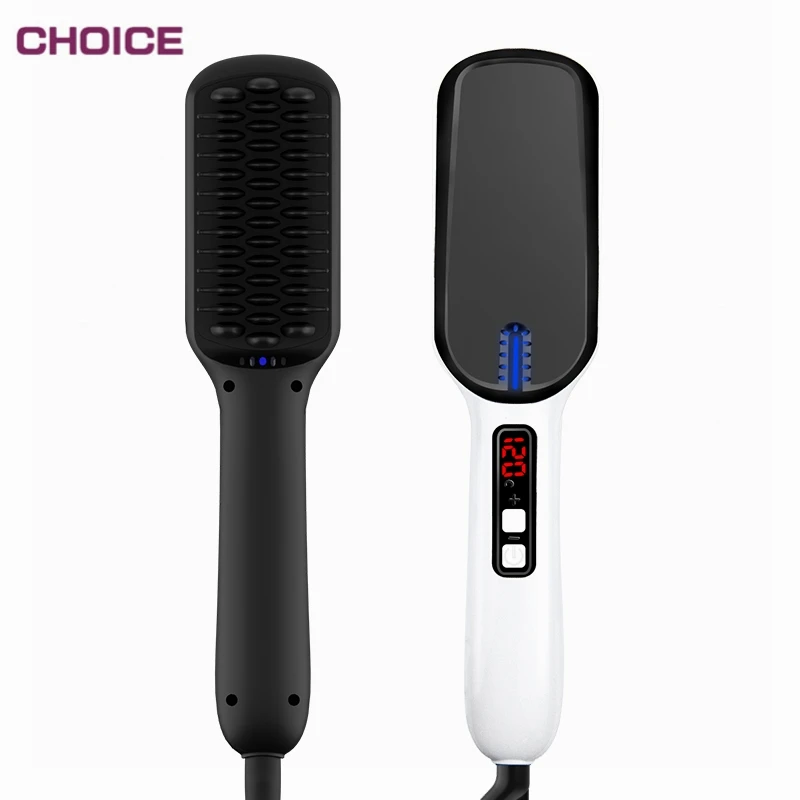 High Quality Professional Hair Massager Brush Mini Fast Ionic Ceramic Electric Hair Straightener Brush