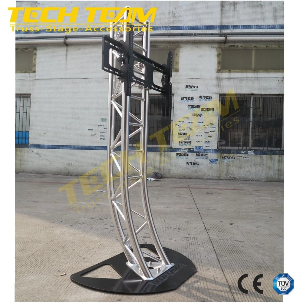 Factory Price TECHTEAM Aluminum Presentation TV Truss Stand Plasma TV Stand