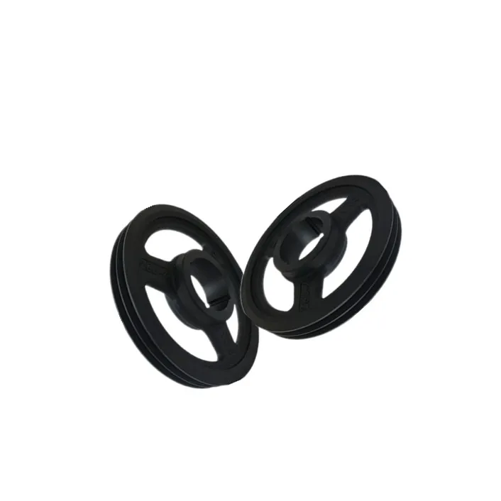 Cast Iron  V Belt Wheel Pulley Bearing Steel V Groove Wheels 2 Sheave Pulley