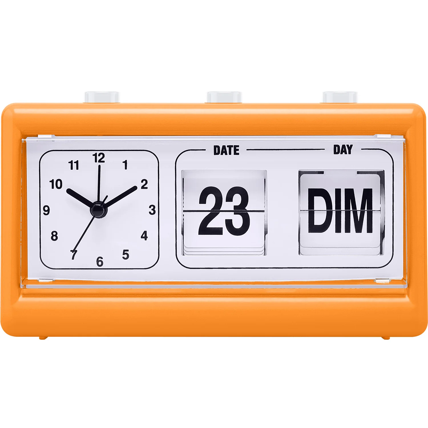 Wholesale OEM Table Automatic Page Turning desk & table clocks  with Week Date Flip Clock Calendar Analog Alarm Clock