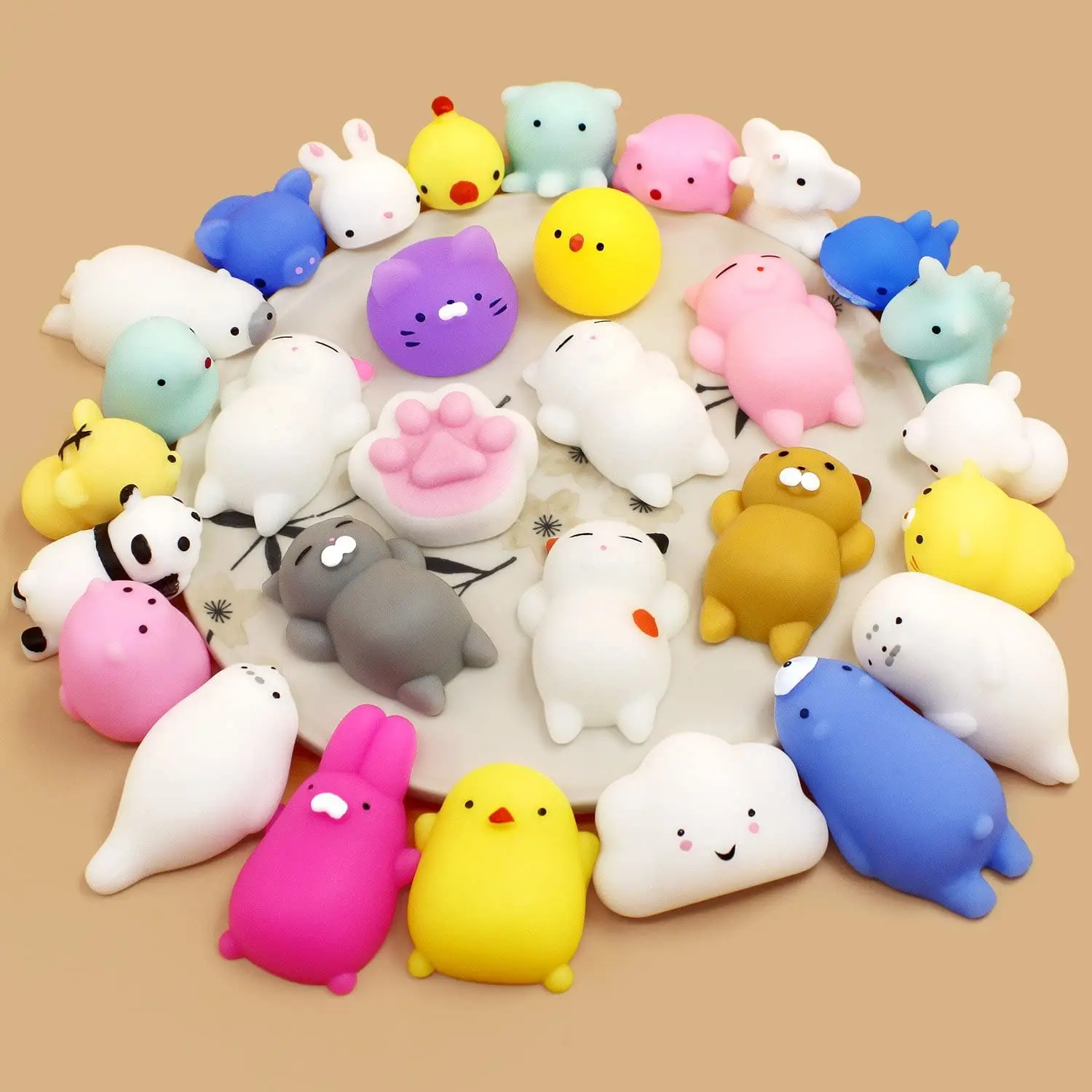 2021 Factory Price  New soft Mini Fidgets Mochi Stress Toys Tpr Animal Shape Squeeze Toys