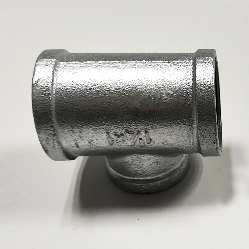 gi tee 2 inch junction threaded zinc pipe ductile iron fittings manufacturing