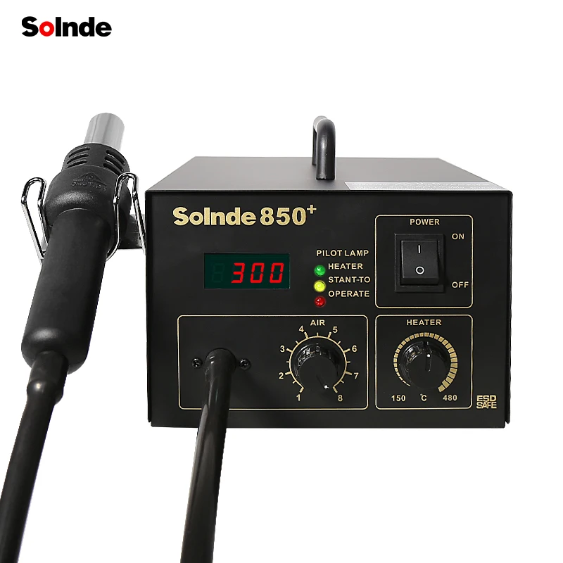 SLD-850 + цифровая паяльная станция с фена de soudure воздуха под давлением от пыли chaud Smd Bga горячим