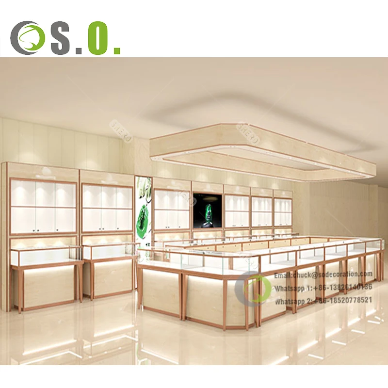 Jewelry Store Showcase  Luxury Jewellery Display Showcase  Jewelry Glass Counter Design