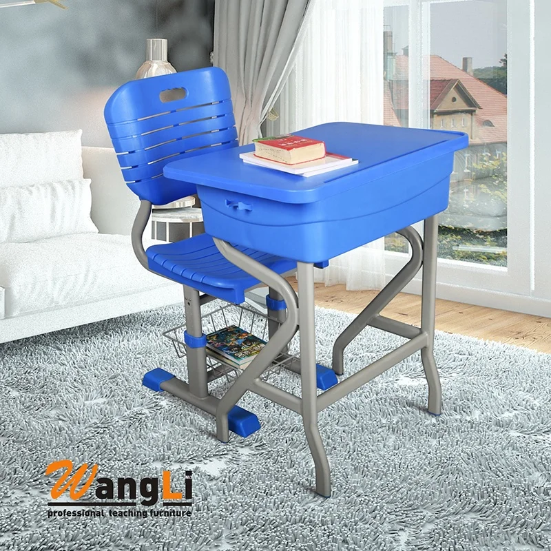 Classroom Furniture Plastic School Desk Tops Manufacture Cheap Student Table for Kids Children Set and Chair Study