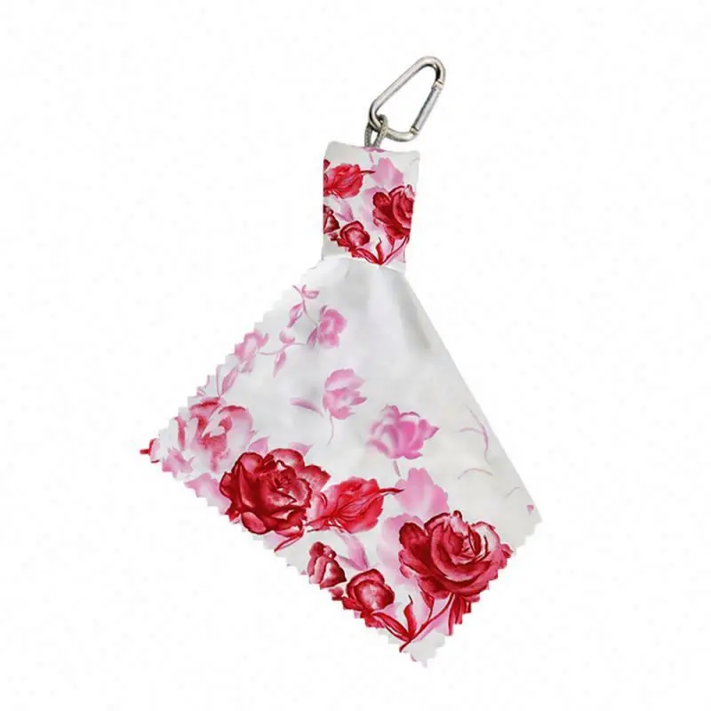 Wholesale White Custom Logo Size  Eyeglasses 15X15Cm Microfiber 100%Polyester Eye Glasses Cleaning Cloth