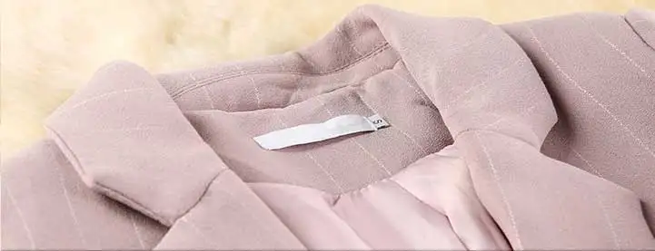 Повседневные Модные женские костюмы с юбкой, пиджак в полоску на одной пуговице, облегающий комплект из двух предметов с мини-юбкой S90011B