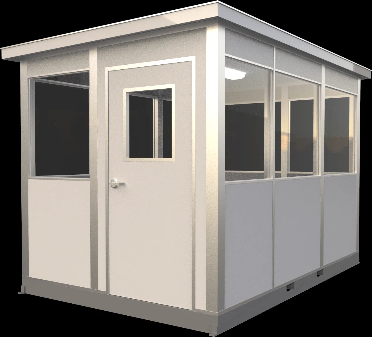 2024 Outdoor Guard House Sentry Box Metal Board  Bathroom Portable/Modular Temporary Restroom Kiosk for United Arab Emirates