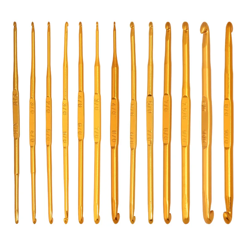 Wholesale 2-10 Metal Knitting Needles Weave Yarn Set For Diy Crochet Hooks Needlework