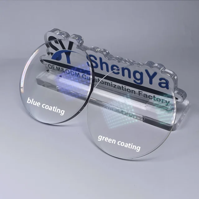 Anti reflective eyeglasses lens 1.56 single vision clear white ophthalmic optical lenses