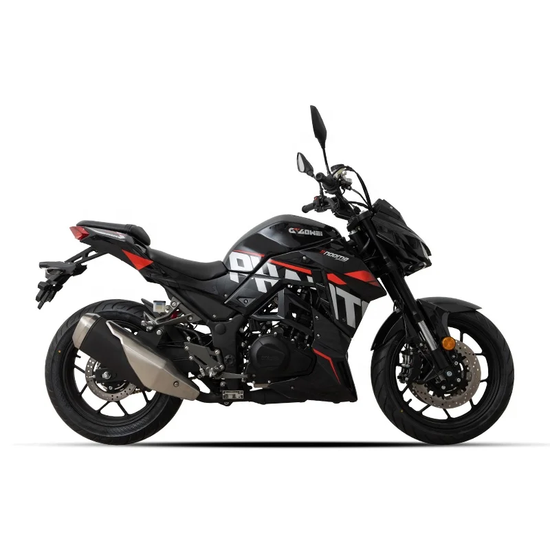 Roywell 400cc Gas Powered Street Bike Chopper Motorcycle EFI Racing Super Moto Motorcycle