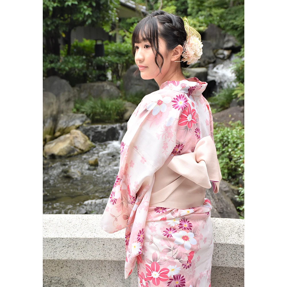 Японский прозрачный традиционный черный сексуальный юката для женщин