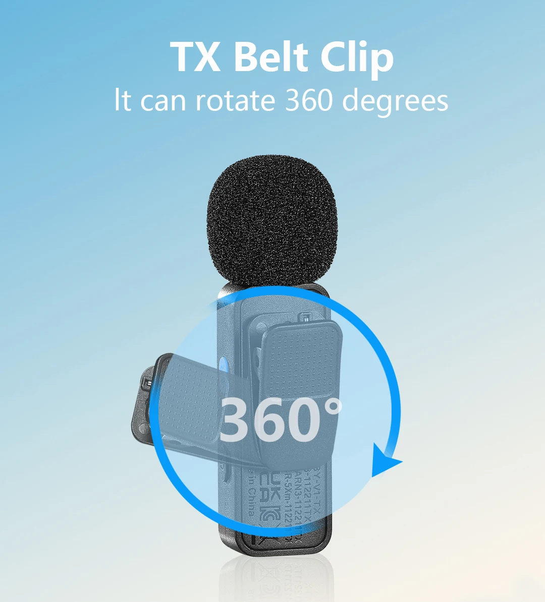 BOYA BY-V2 Video Recording Interview Live Streaming Cancellation Omnidirectional Wireless Lavalier Microphone for iPhone iPad