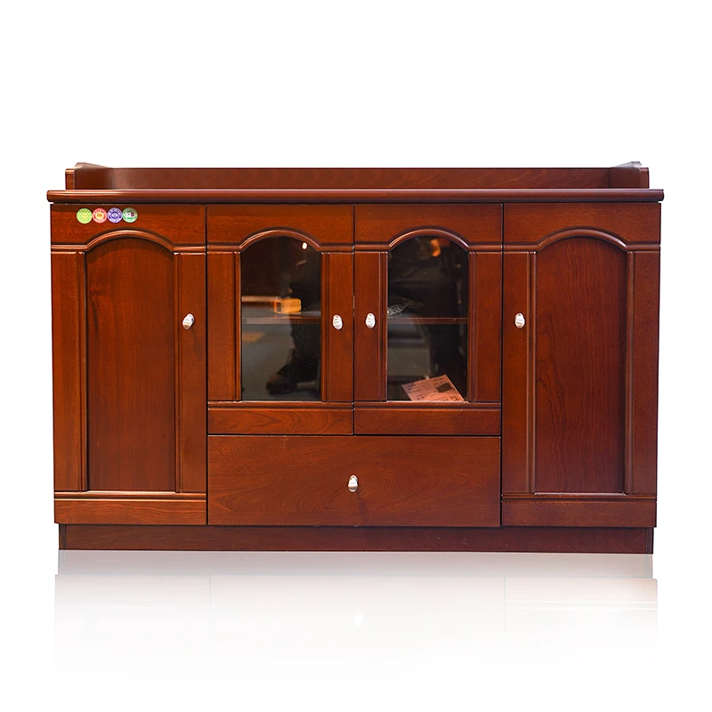 Traditional Office Furniture Tea Cabinet Drawers MDF Wood Storage Cabinets