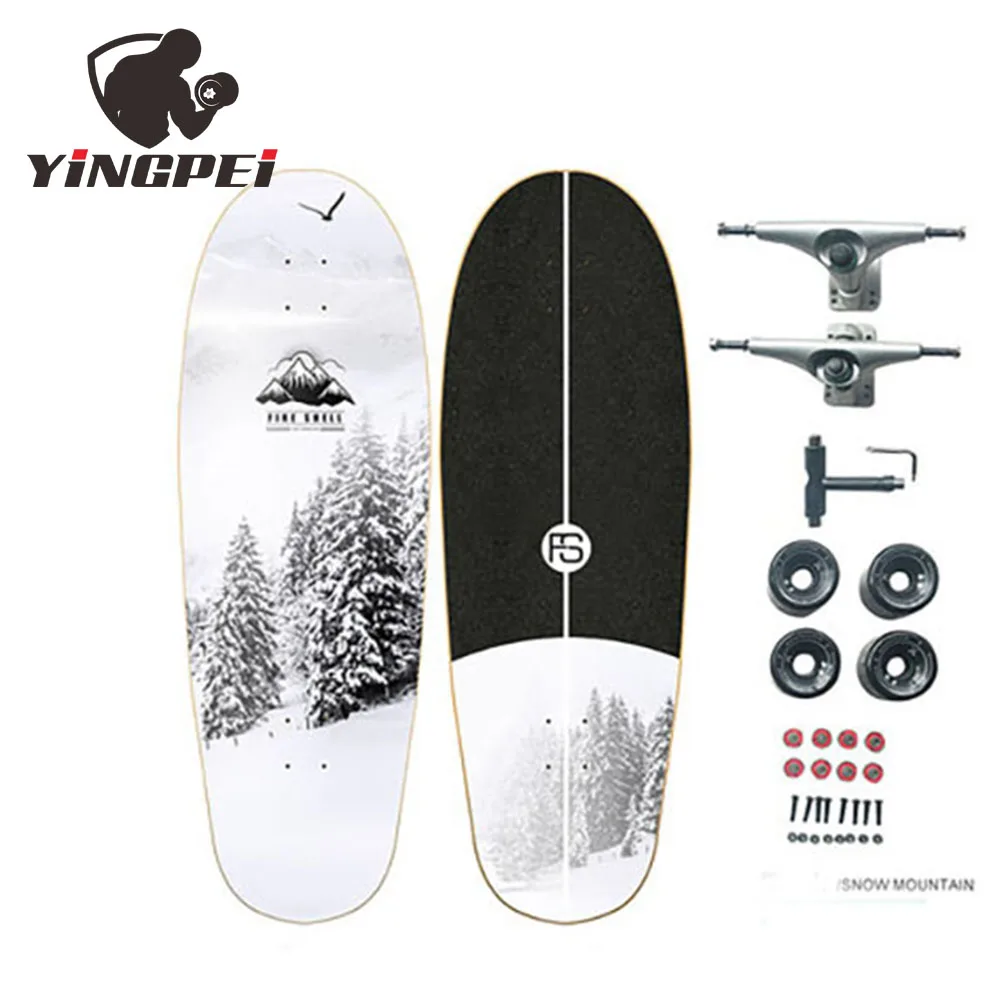 
Fire Shell 31 Inch Carving Pumping Cruiser Skateboard Surf Skate Surfskate With CX4 Truck PU Wheels 