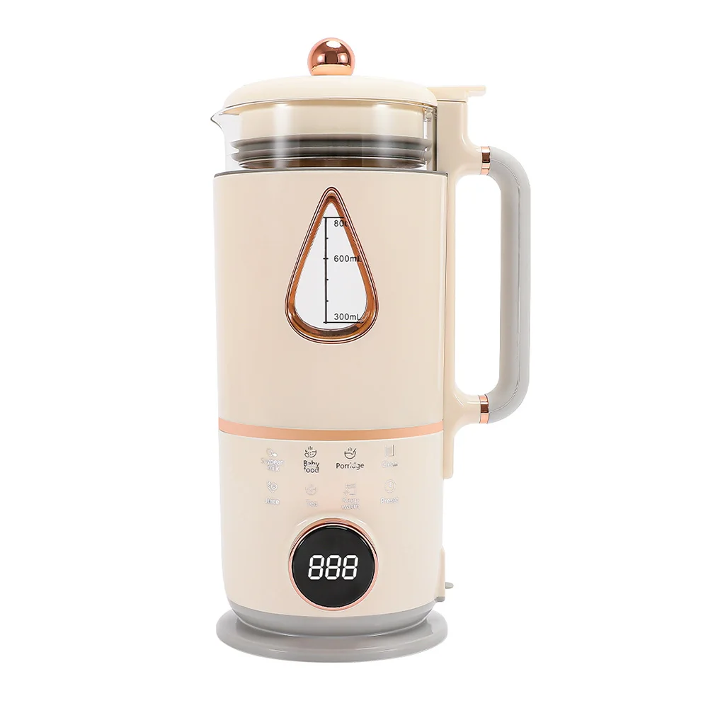 Multifunctional cooking blender Soybean Oat Coconut Soy Milk Maker Machine glass jar nut milk maker small kitchen appliance