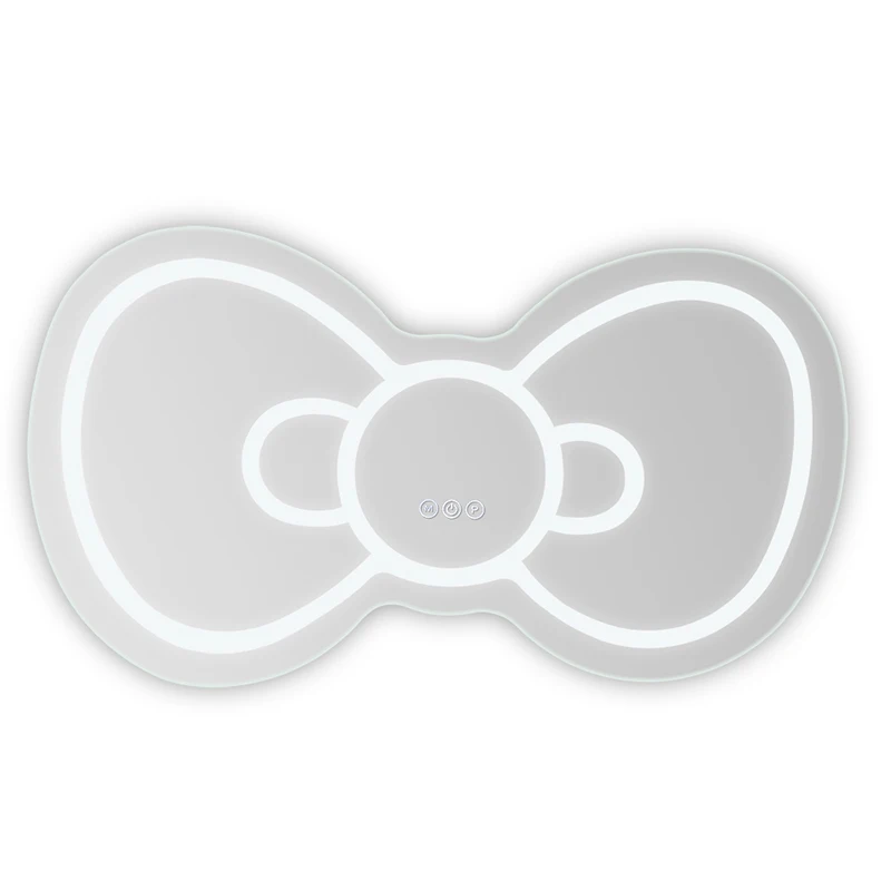 Бело-розовое декоративное зеркало для макияжа Hello Kitty Bow @ со светодиодной подсветкой