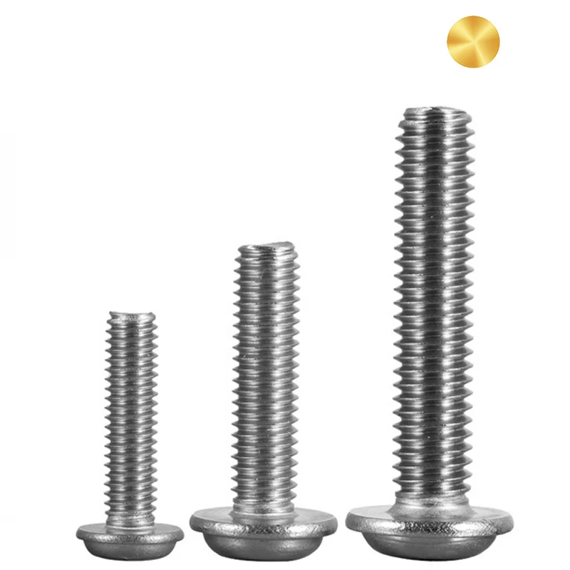 DIN967 Stainless Steel 304/316 Cross Recessed Pan Head Screw with Collar