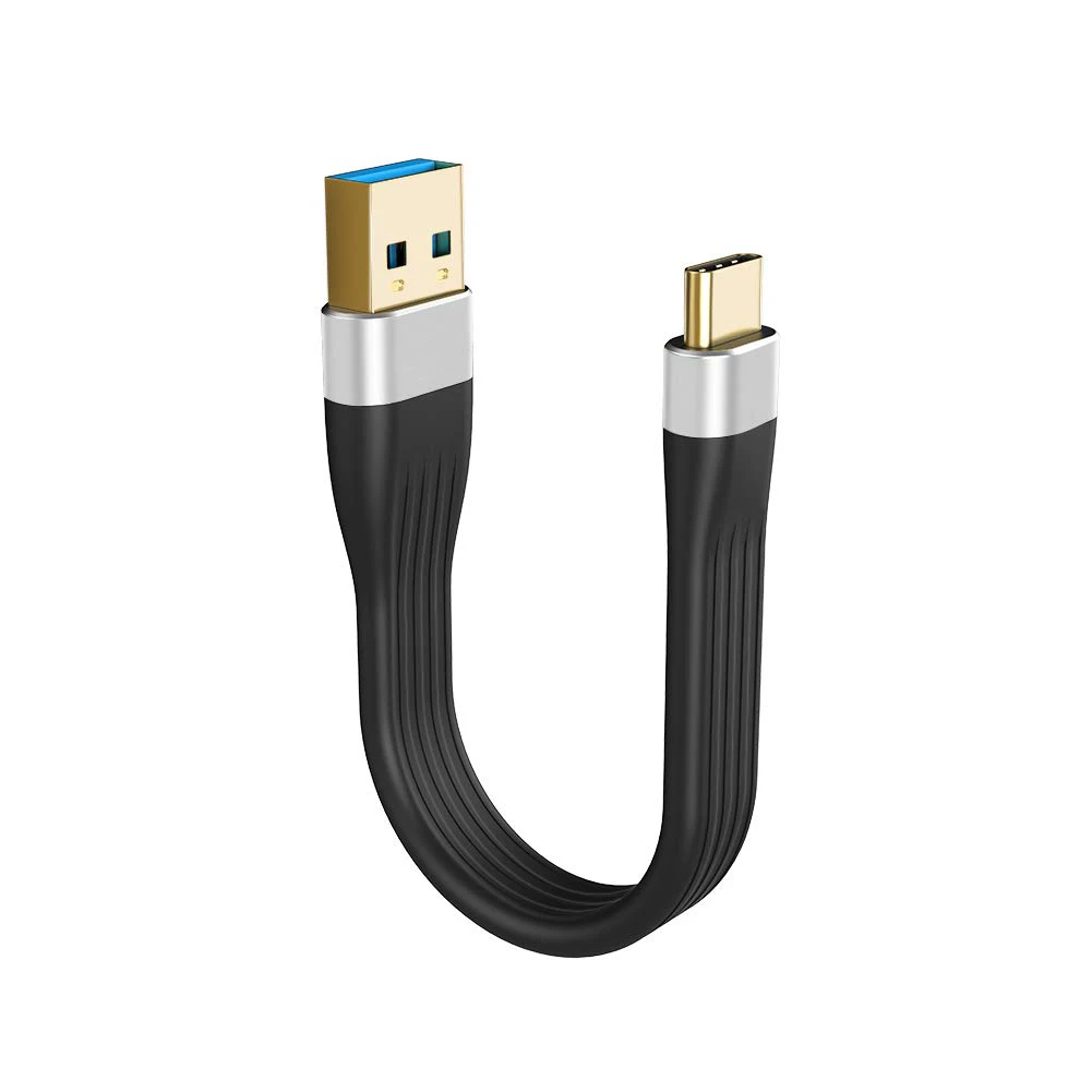 Новый дизайн Fpc типа C для Usb3.0 кабель; Короткие ботинки на плоской подошве 5 Гбит/с кабель передачи данных 3a 135 мм мобильных