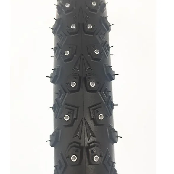 Шипованные шины велосипед снег зима Ebike