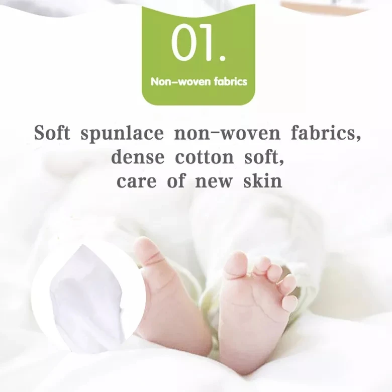 Newborn Biodegradable Unscented Sensitive Organic Pure Water Customized Disposable Baby Cleaning Wet-wipes