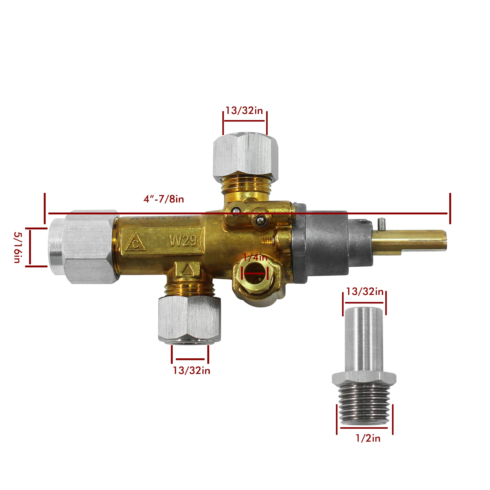 Commercial Kitchen Appliance Clay Pot Parts Gas Control Safety Valve with Pilot and Fittings