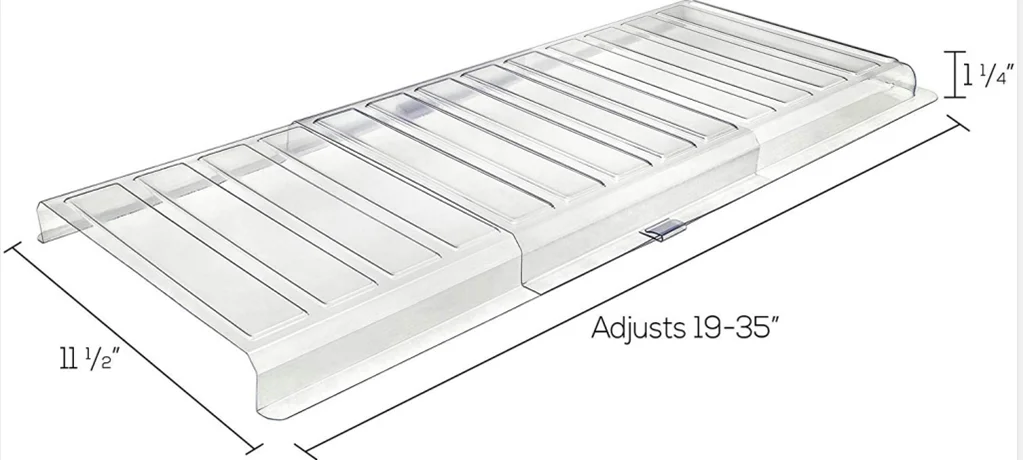 Factory Direct Deflecto Venting Furniture Plastic Registers Vent Extender Clear Air Deflector