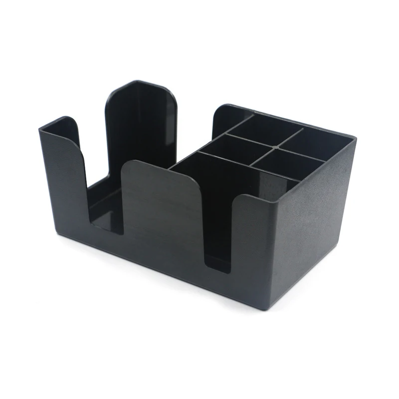 Multifunctional Plastic Bar Accessories Compartments Organizer Condiment Napkin Holder Bar Caddy
