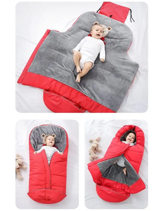 Manufacturers Winter Baby Sleeping Bag Soft Warm Baby Envelope For Newborn