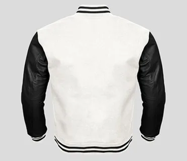 Premium Varsity Jacket with Wool Body and Leather Sleeves Custom Colors Available Luxurious Style and Unmatched Comfort
