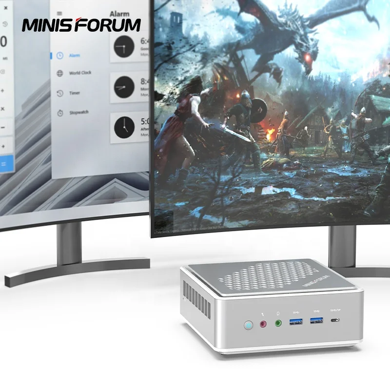 MINISFORUM HM90 AMD Ryzen 9 4900H 8 Cores Processor CPU Home Server RJ45 Computer 16GB RAM DDR4 OEM Gamer Mini PC