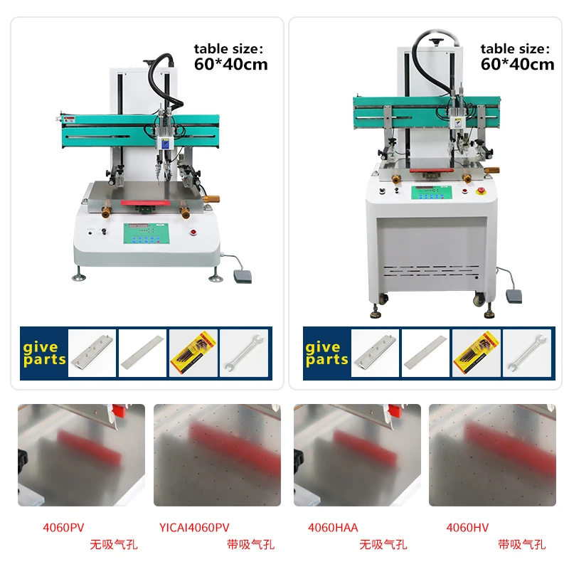 High Precision Semi-Automatic Vacuum Workbench Screen Printer for Paper Film PCB Sticker & Flat Screen Printing Machine