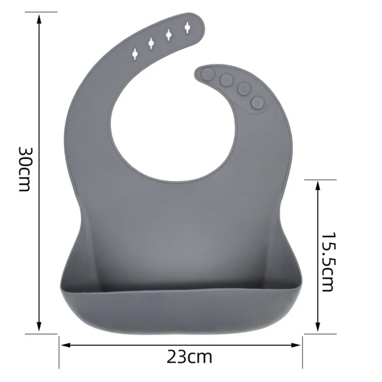 Amazon BPA Free Comfortable Practical Waterproof Baby Bibs Silicone Feeding