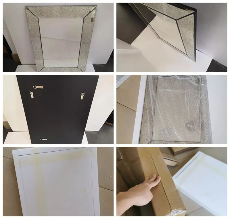 Wholesale 4mm 5mm 6mm sliver antique furniture glass mirros for decoration wall titles antique mirror glass