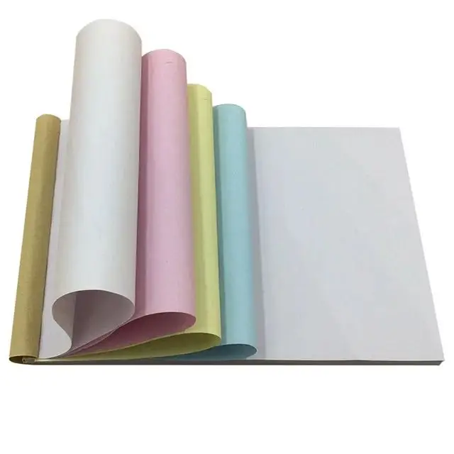 Factory Wholesale invoice customized mixed pulp material kraft package Carbonless Copy Paper