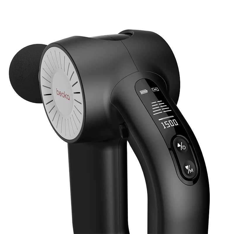 2022 new Arrival Beoka  portable handheld gym body massage gun smart fascia with high quality ODM acceptable