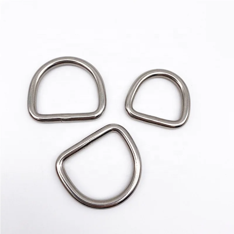 In Stock Bag Accessories 4*20*17mm Stainless Steel 316 Seamless Dee Ring Buckle