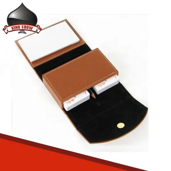 High Quality Leather Case /pouch /box / bag / holder For Playing Card