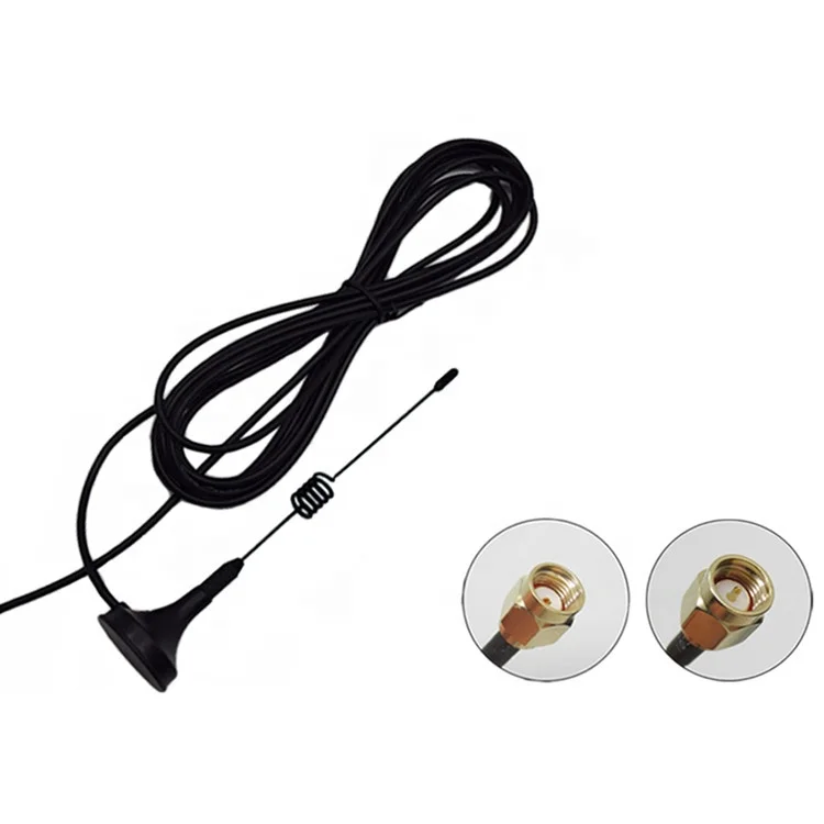 7DBi High Gain Spring 2.4Ghz Omni Directional wifi Antenna with Magnetic Stand Base whip antenna