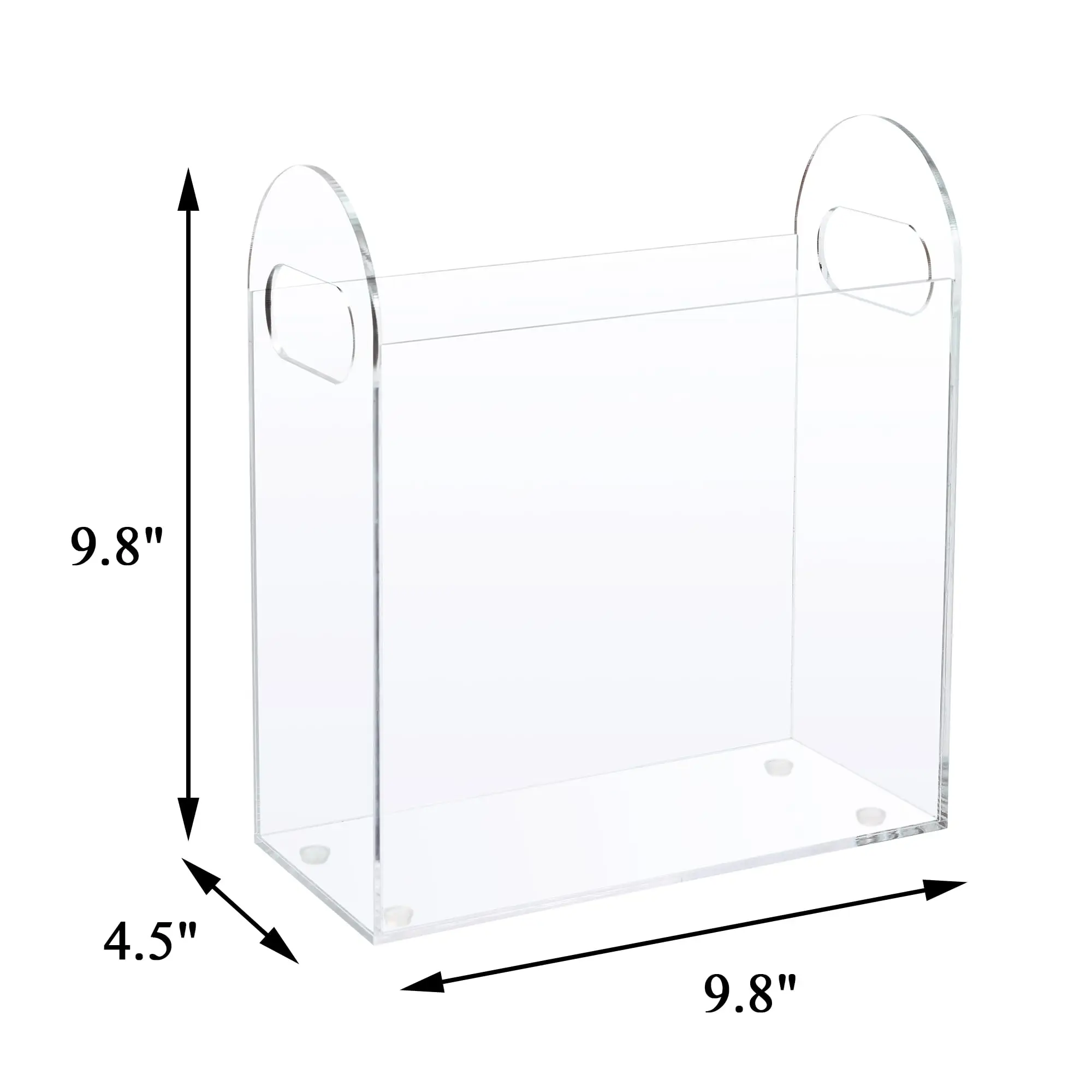 Factory Wholesale Custom Acrylic Book Magazine Display Rack Magazine Organizer For Home And Office Clear Acrylic Magazine Holder