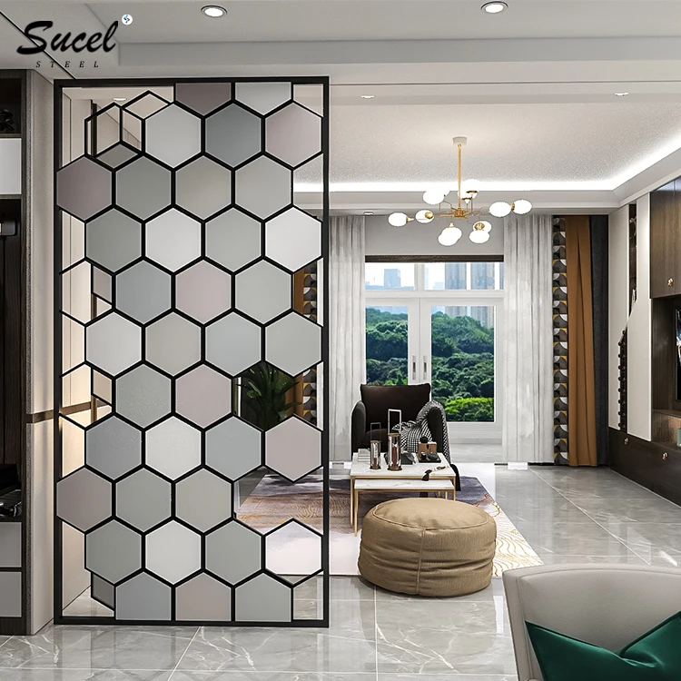 SUCEL Decorative Metal Screen Fencing Stainless Steel Screens & Portable Folding Doors Room Dividers