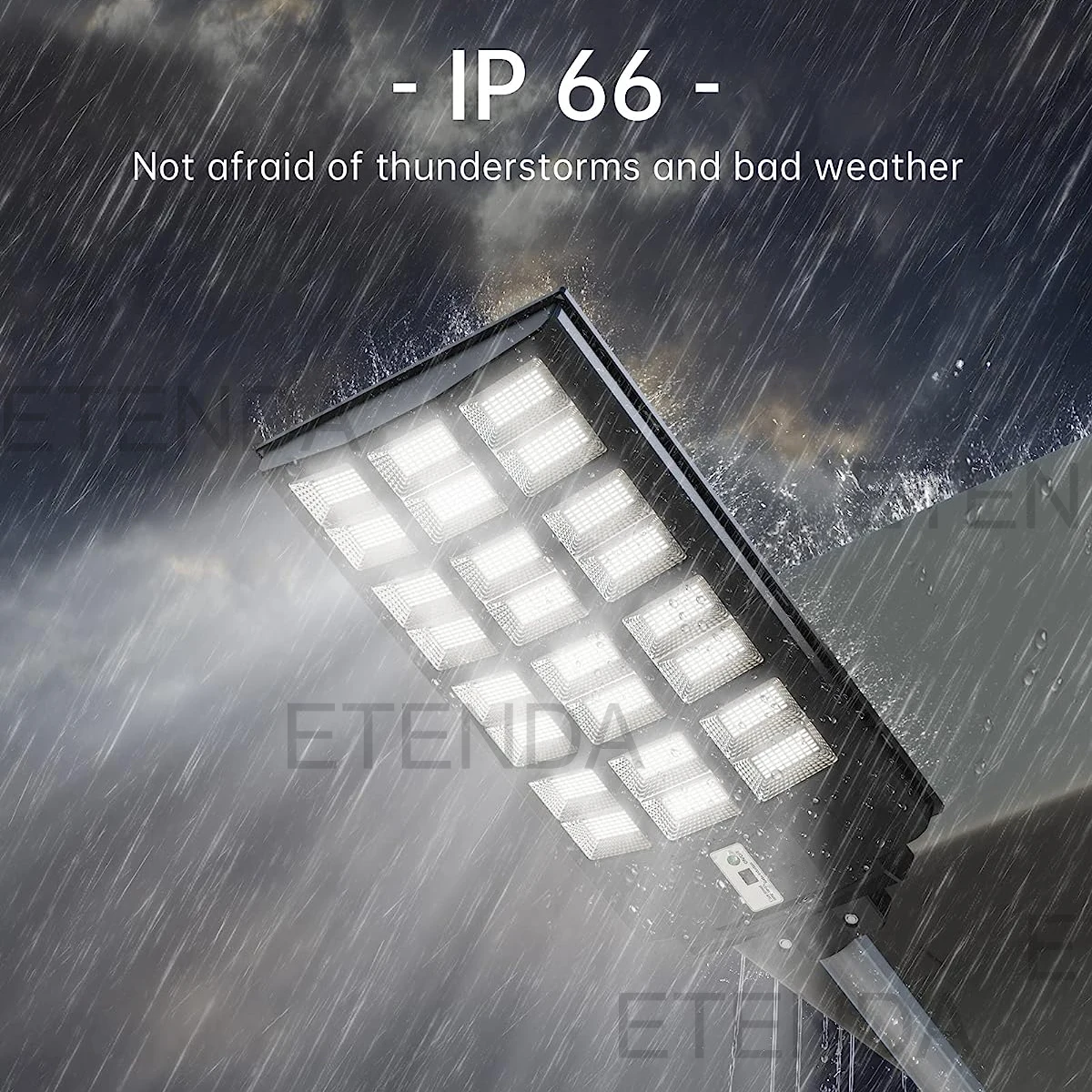 Outdoor Commercial Solar Powered Wall Lighting 500w 600w 800w 1000w All In One Led Solar Panel Street Light