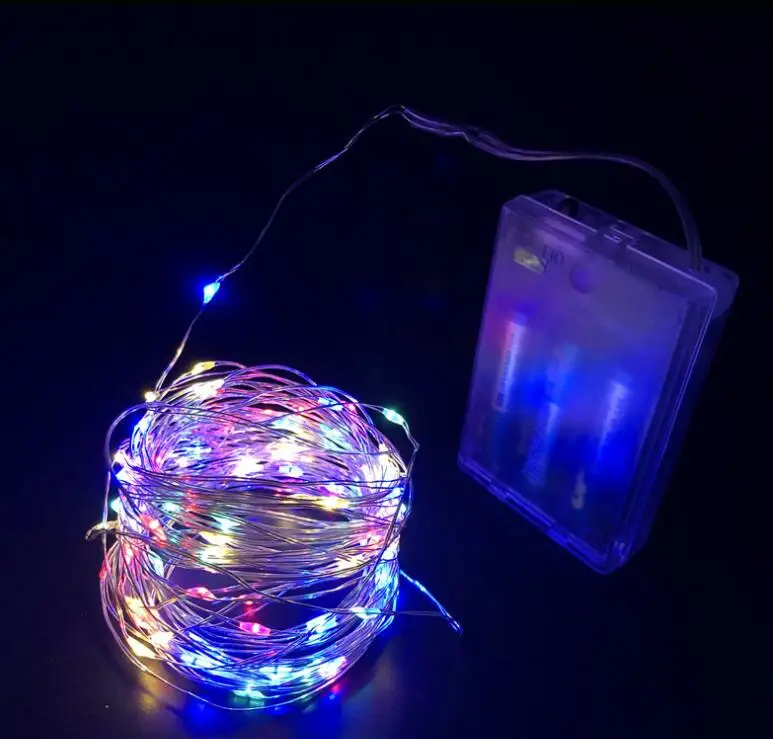 100 LED 33 ft Battery Operated Waterproof LED String Lights Copper Wire Fairy Lights