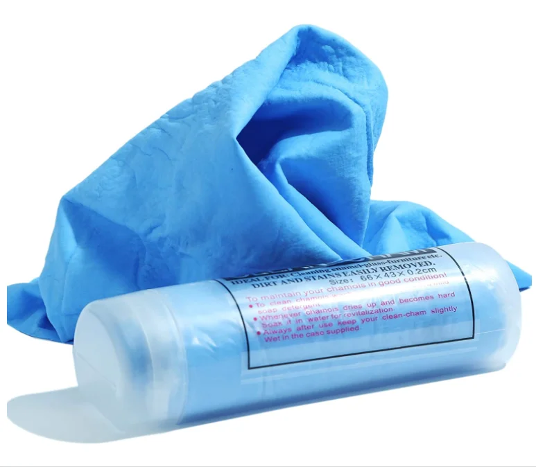 OEM High Quality Synthetic Chamois Cloth Super Absorbent Drying Towel Vehicle Washing PVA Shammy Car Chamois