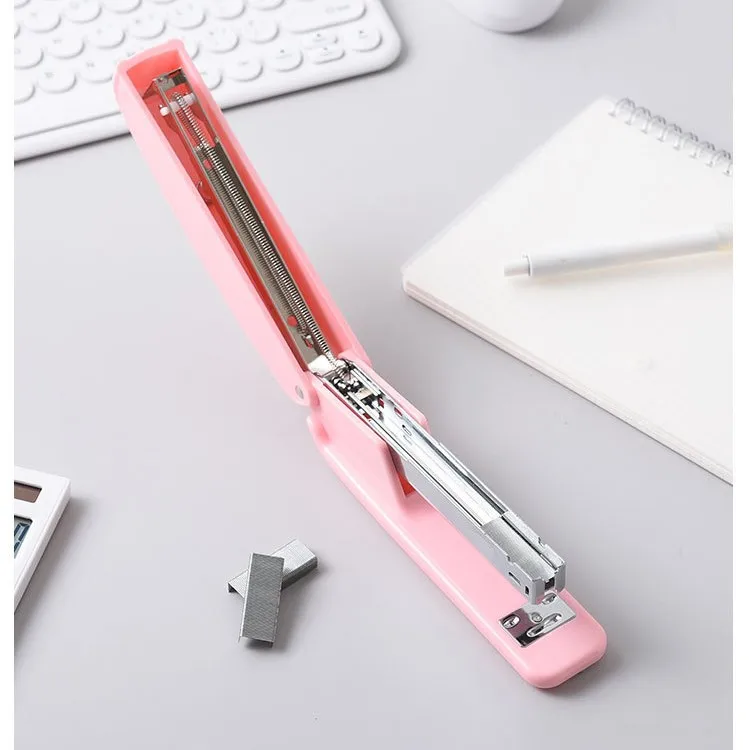 Macarone color fashion plastic and metal stapler for office convenient to use