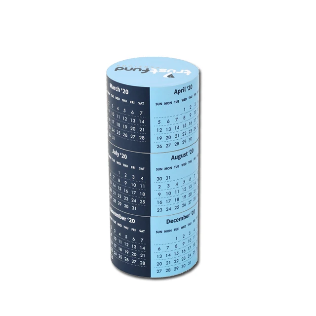 2019 Custom 3 PCS Magnetic 360 Round Calendar Magic Cube