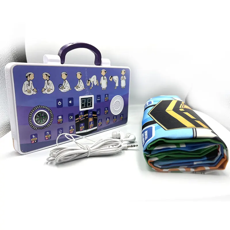 SA20 Islamic product Smart Interactive Prayer Kit with Earphone Children Learning Prayer Toys sejadah muslim kit with mat