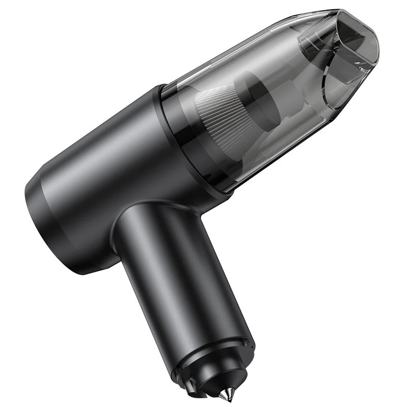 USAMS 2024 new Car Vacuum Cleaner Wireless Blowing Suction High Power Multifunction Portable Vacuum Cleaner with safety hammer