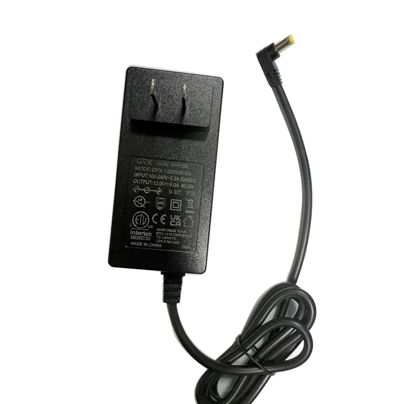 12V5A20V3A24V2.5A US/EU/UK /AU Штекерный адаптер питания 6V12V24V зарядное устройство для аккумуляторов CE ETL KC PSE сертифицированный